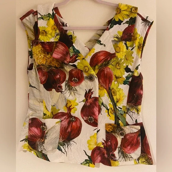 Blair Waldorf Dolce Gabbana Onion Top IT40 US4 Gossip Girl - Picture 2 of 9